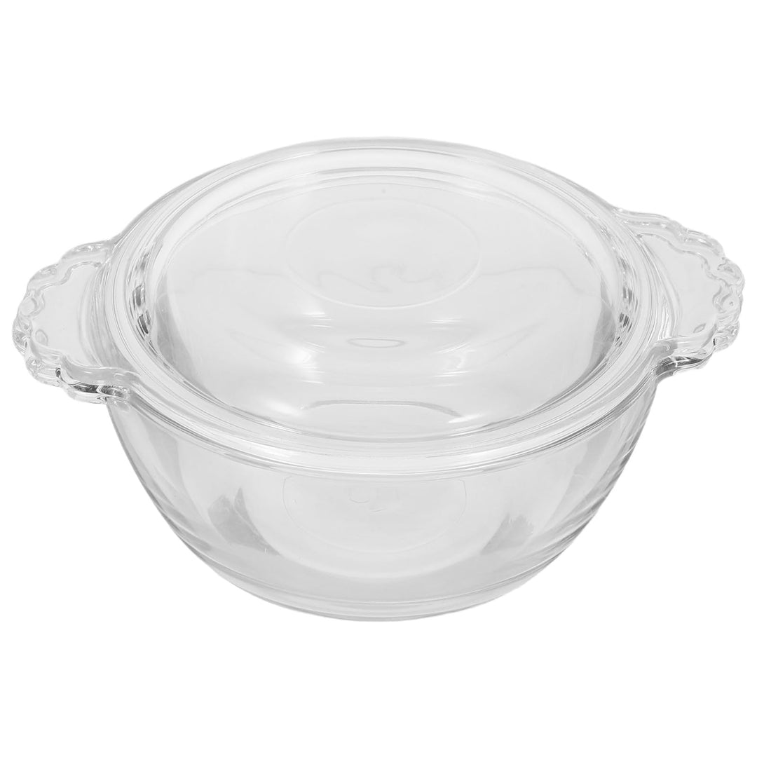Operitacx Hitzebeständiger Mikrowellen Eierkocher aus Glas 275ml mit Deckel für Küche Zuhause Feine