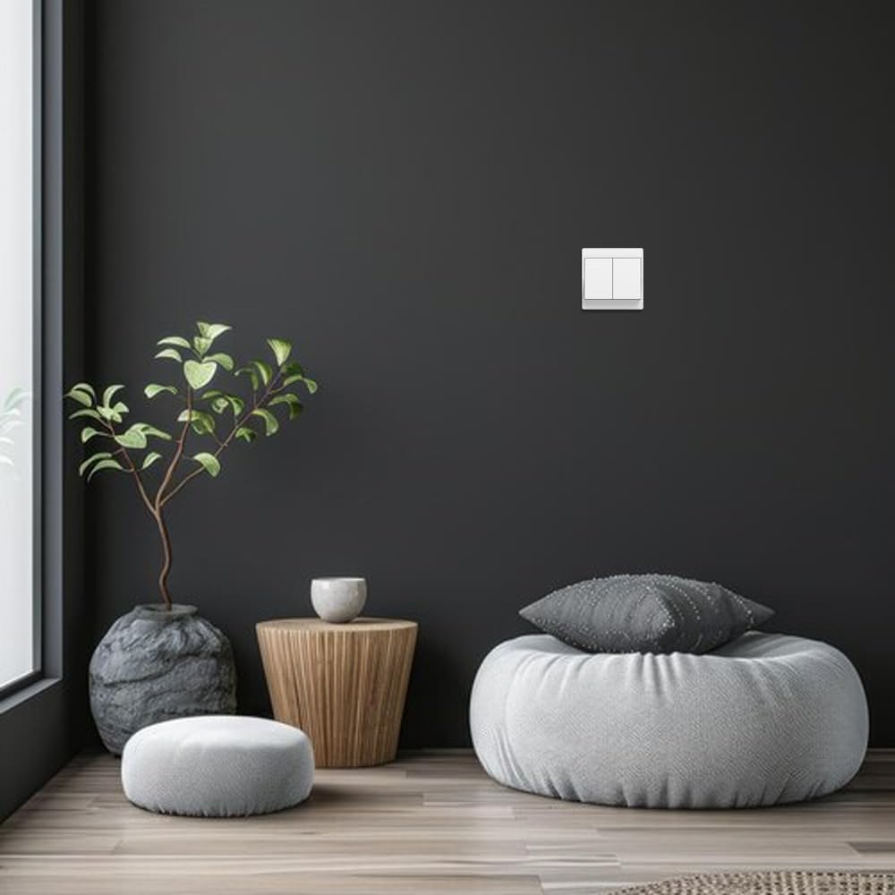 Namvo Funkschalter batterielos, kabelloser Lichtschalter ohne Batterie, Wandlichtschalter mit eigene