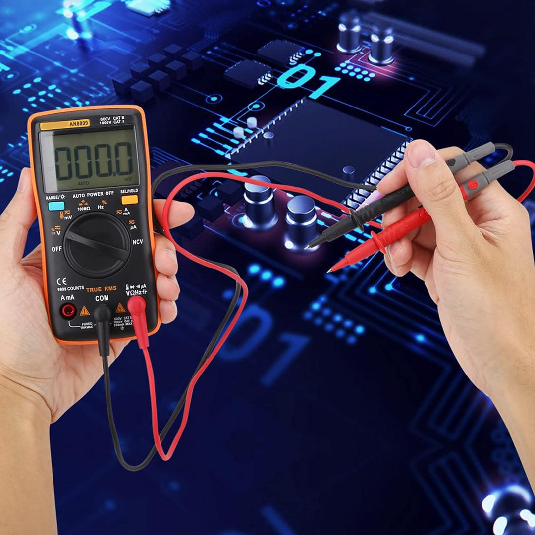 Autoanging Multimeter ANENG AN8009 Digital Multimeter mit Testsonden AC / DC Spannung Elektronischer