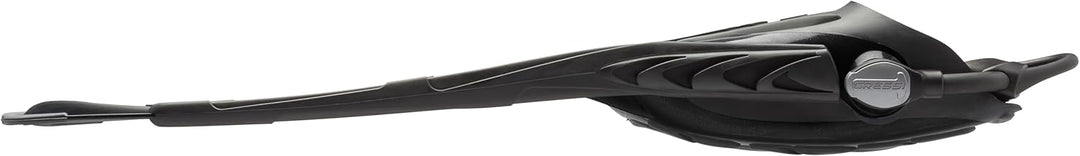 Cressi Reaction EBS Fins - Hochleistungstauchflossen mit EBS Strap L/XL (45/47) Schwarz/Silber, L/XL