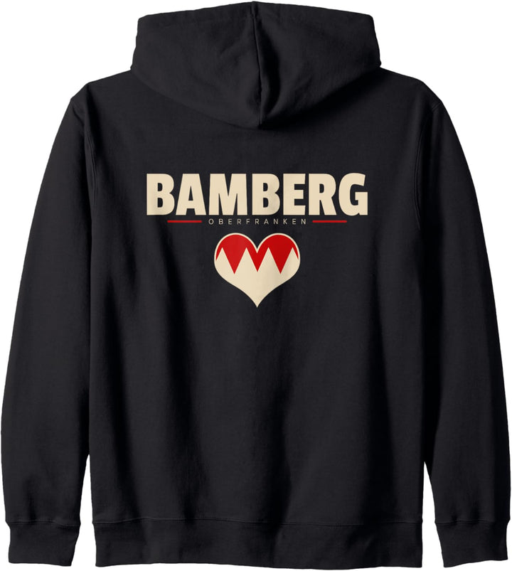 Bamberg Oberfranke Heimat im Herzen Geburtsort Kapuzenjacke