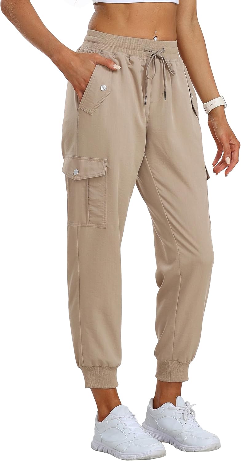 JINSHI Hosen Damen Cargohose Wanderhose Leichte Jogginghose Freizeithose Funktionshose Outdoorhose m