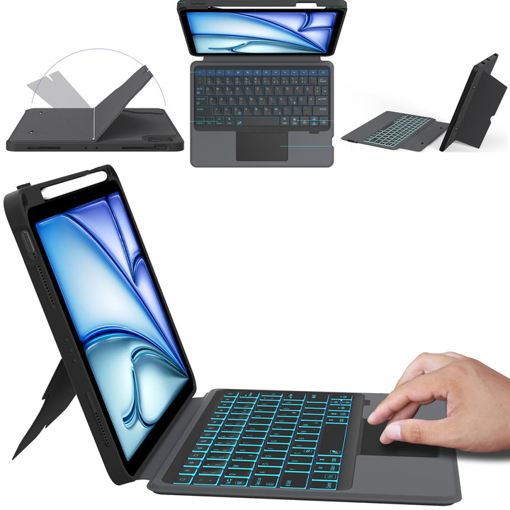 ROOFEI iPad Air 11 Zoll (M2) 2024 & iPad Pro 11 Zoll 4/3/2/1.Generation & iPad Air 5/4 10.9 Zoll Hül