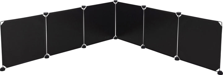 Kerbl Pet 6X Kunststoffwand-Elemente, á 35x35cm, schwarz, Gitterabstand 1,5cm, beliebig oft erweiter