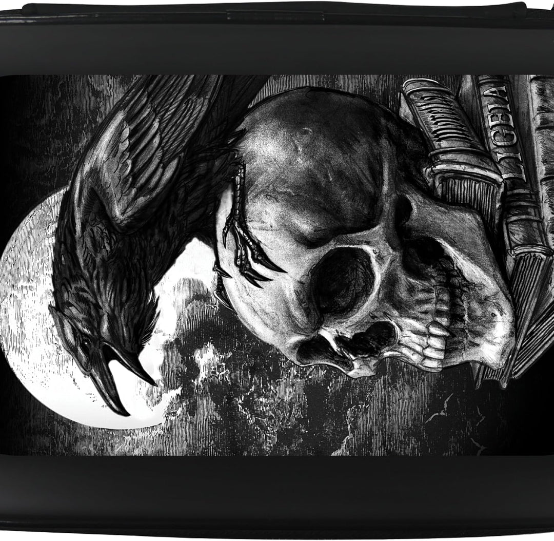 Offiziell lizenziertes Alchemy Dart-Etui, Gothic-Horror-Design, Aufbewahrungsbeutel, Schwarz , Handg