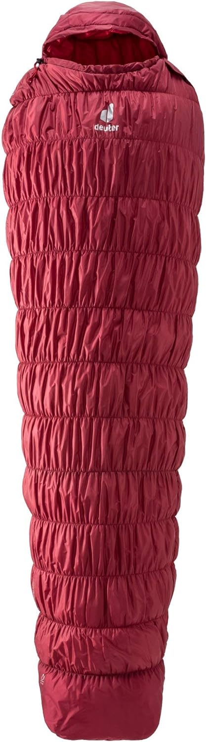 deuter Exosphere -6° L - Large Kunstfaser Schlafsack, cranberry-fire Zip left, Zip left