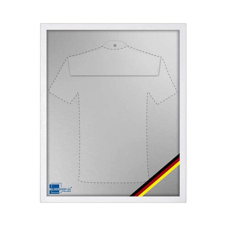 Bildershop-24 Objektrahmen Trikotrahmen Vario inkl. Bügel und Passepartout 80x120cm Weiss (lackiert)