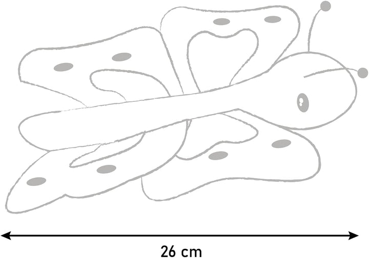 Kuscheltier 2 in 1 I Wende Plüschtier I Verwandlung und Entwicklung | Schmetterling Kuscheltier | Ra