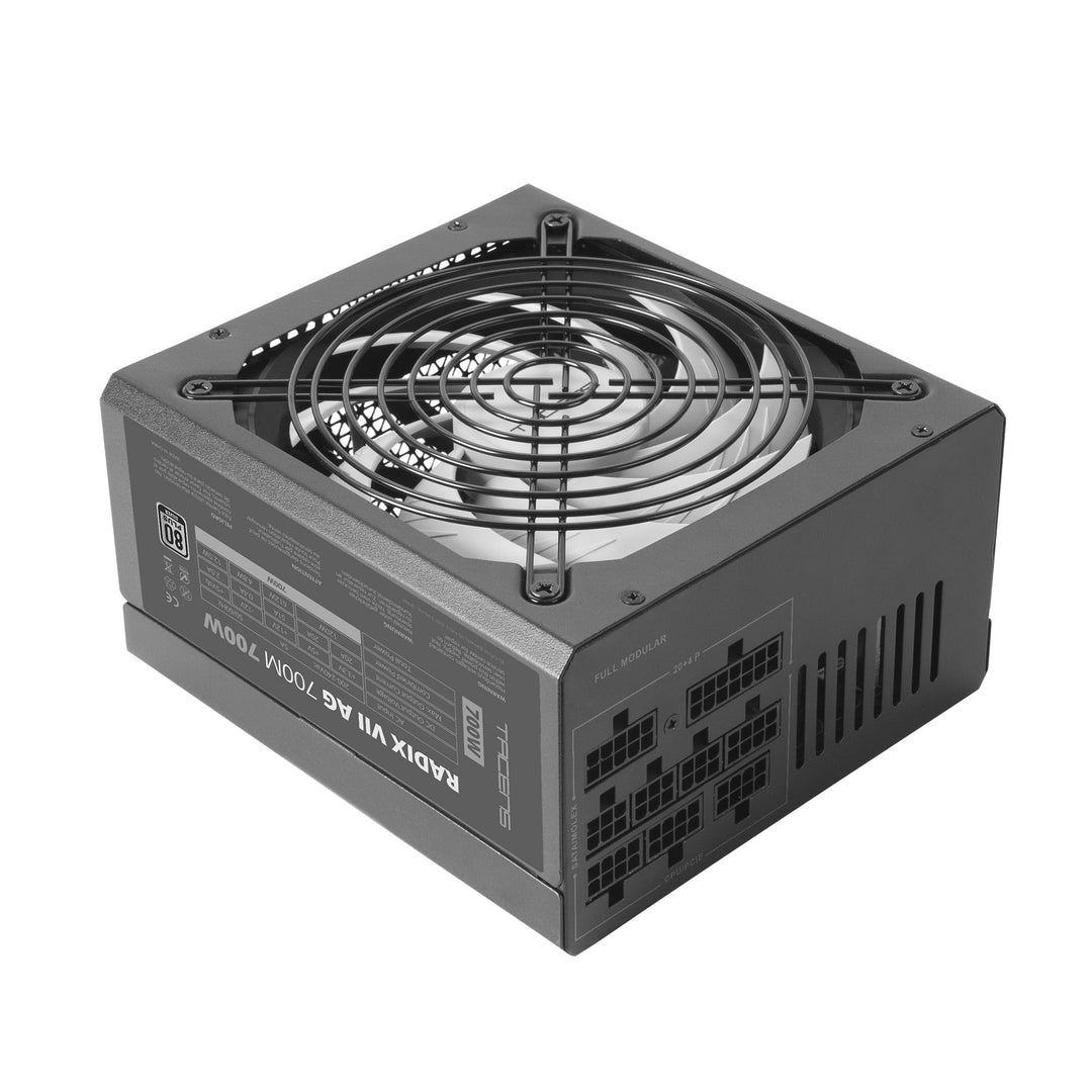 Tacens Radix VII AG 700, Vollmodulares 700W ATX-Netzteil, 10 Jahre Garantie, 80Plus Silver, 87% Wirk