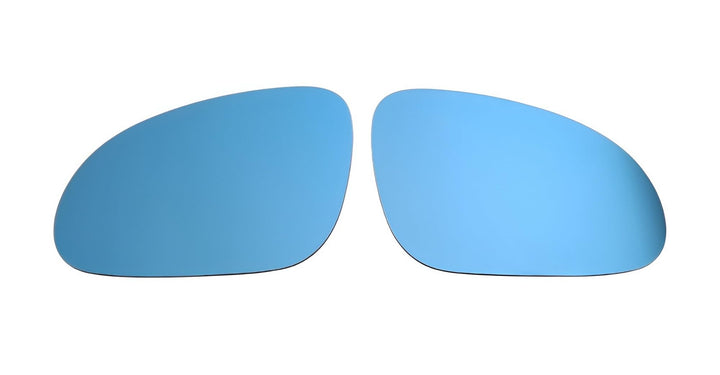 Spiegelgläser Links+Rechts Asphärisch Blau Set