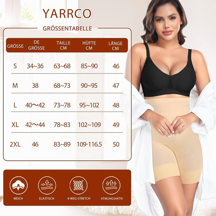 Bauchweg Unterhose Damen Shapewear Hohe Taille Miederhose Shaping Shorts Figurenformend Miederpants