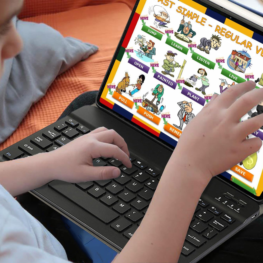 Tastatur hülle für Lenovo Tab M10 HD (2nd Gen) 10.1" Hülle mit Tastatur magnetische Cover abnehmbare