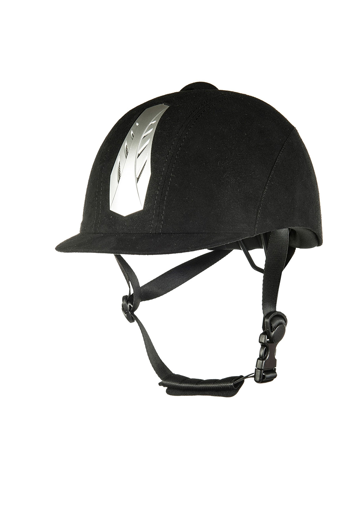 HKM SPORTS EQUIPMENT Reithelm-New Air Stripe 52-54 cm Schwarz, 52-54 cm Schwarz