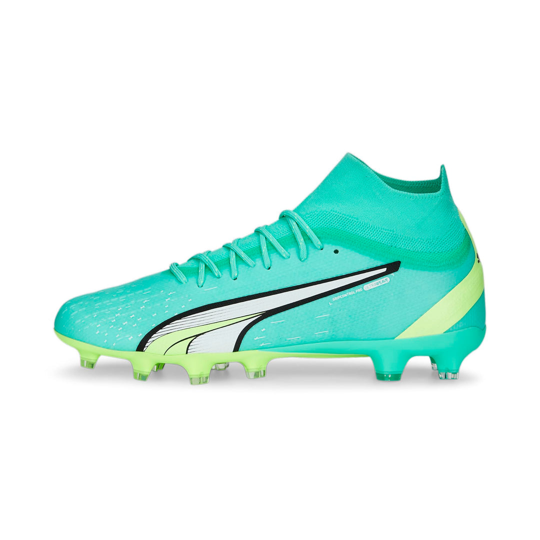 PUMA Herren Ultra Pro Fg/AgFussballschuh 41 EU Electric Peppermint Puma White Fast Yellow, 41 EU Ele
