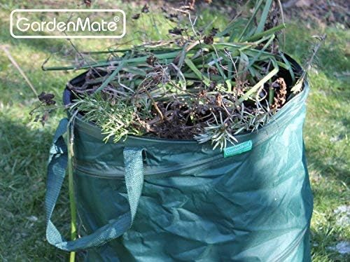 GardenMate 3x Pop-up Gartensack 85l - Selbstaufstellend aus robustem Polyester Oxford 600D Gewebe 3x