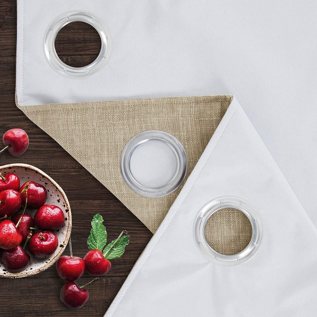 always4u Vorhang Blickdicht 100% mit Ösen, Elegente Gardinen Wohnzimmer Modern Abdunkelnde Vorhänge