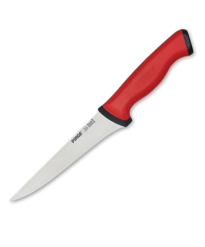 Pirge Duo Ausbeinmesser Profi Messer 14,5 cm Rot Schlachtermesser - Fleischermesser - Stechmesser -