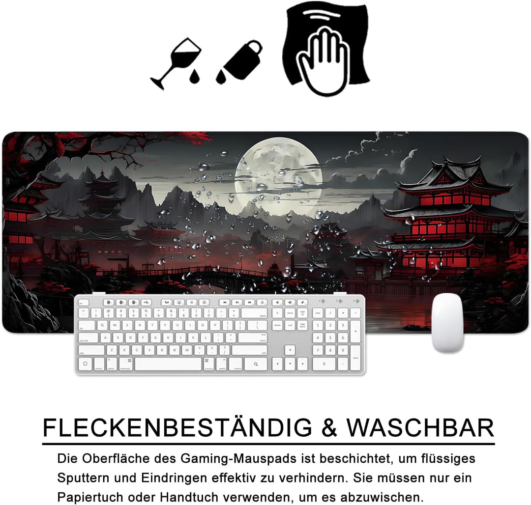 Japan Mauspad xl Gaming Mousepad Desk Pad Gross Desk Mat Japanisch Bürozubehör Anime Schreibtischunt