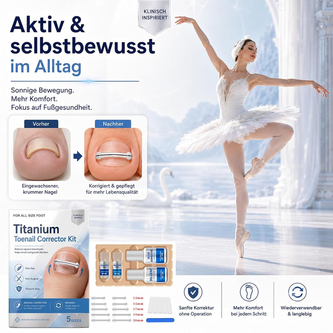 Eingewachsene Zehennägel Set, Korrekturstreifen | für Eingewachsene Zehennägel, Professionelle Anwen