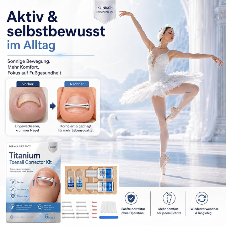 Eingewachsene Zehennägel Set, Korrekturstreifen | für Eingewachsene Zehennägel, Professionelle Anwen
