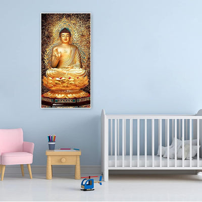 DCIDBEI 5D DIY Diamant Malerei Kit Buddha Diamanten Stickerei Mosaik Muster Wandmalerei Gemälde Male