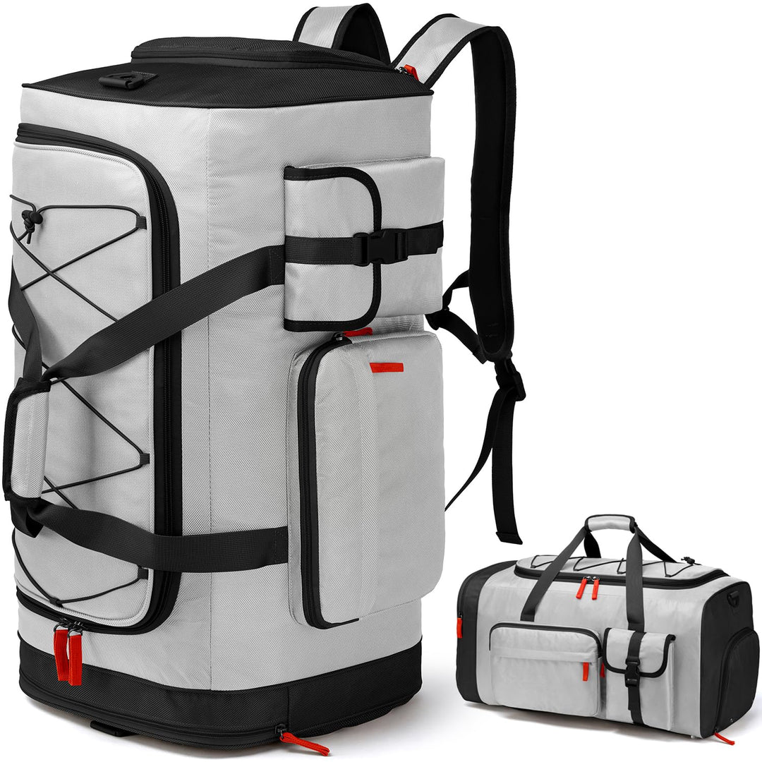 70L Sporttasche Gross Sportrucksack Herren mit Schuhfach Wochenend Sport Reisetasche mit Rucksackfun