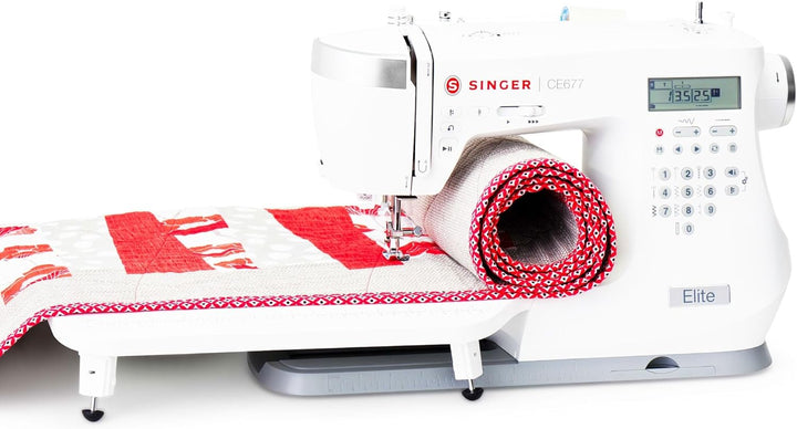 Singer Elite CE677 Computergesteuerte Touch-Tasten-Nähmaschine mit 200 integrierten Stichen und inte