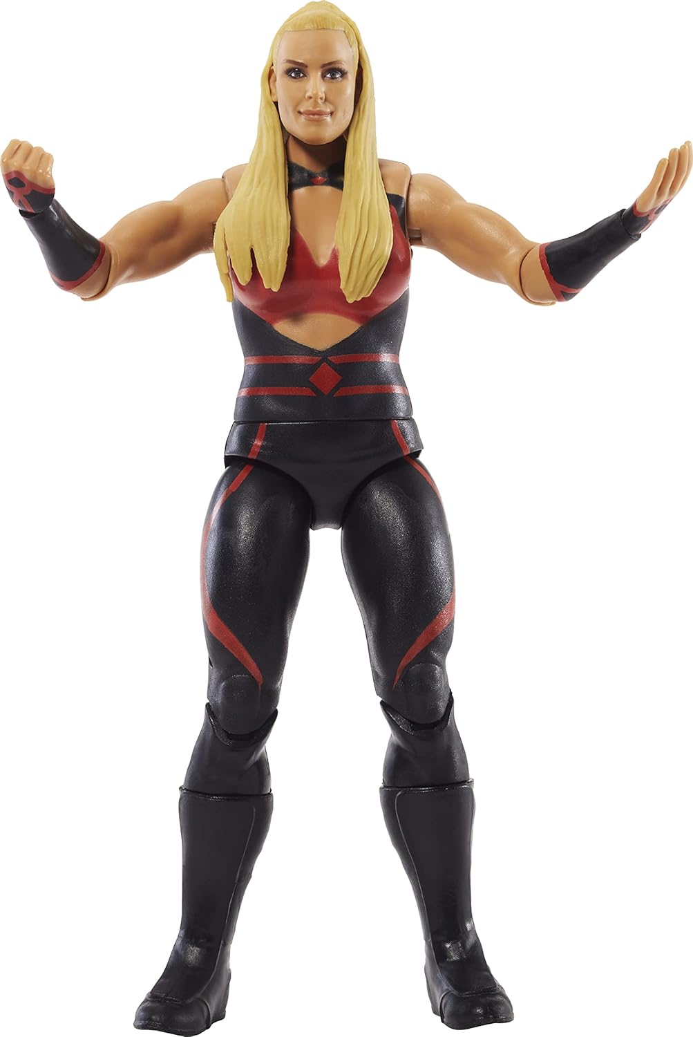 Mattel WWE Basic Actionfigur, Natalya, bewegliches 15,2 cm grosses Sammlerstück für Kinder ab 6 Jahr
