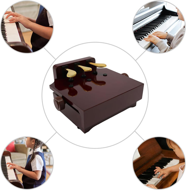 Klavier Pedal Extender, 3 Pedalen Kinder Piano Pedaleffekt Klavier Bank Pedalverlängerung, Kinder Kl