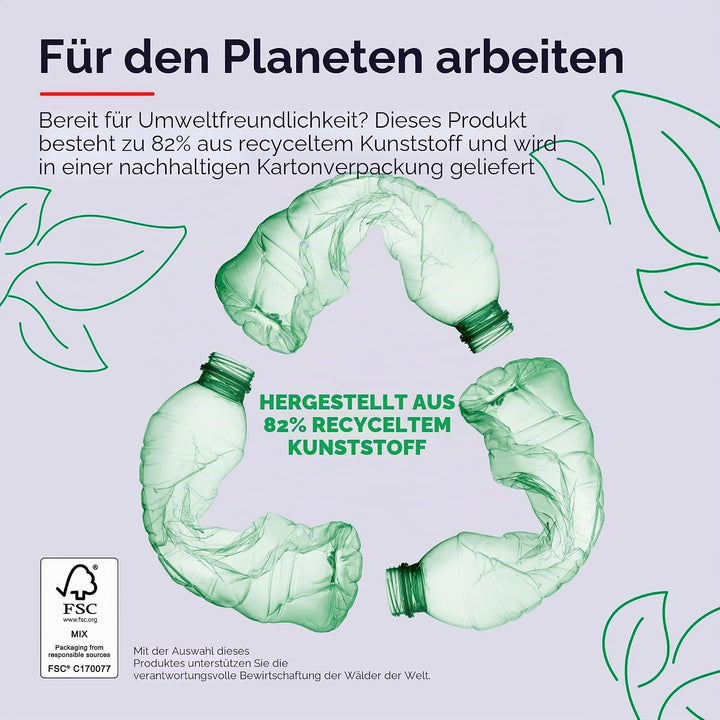 Trust Mydo Leise Funkmaus, 82% aus Recyclingkunststoff, 1000-1800 DPI, Verstaubarer USB Mikroempfäng