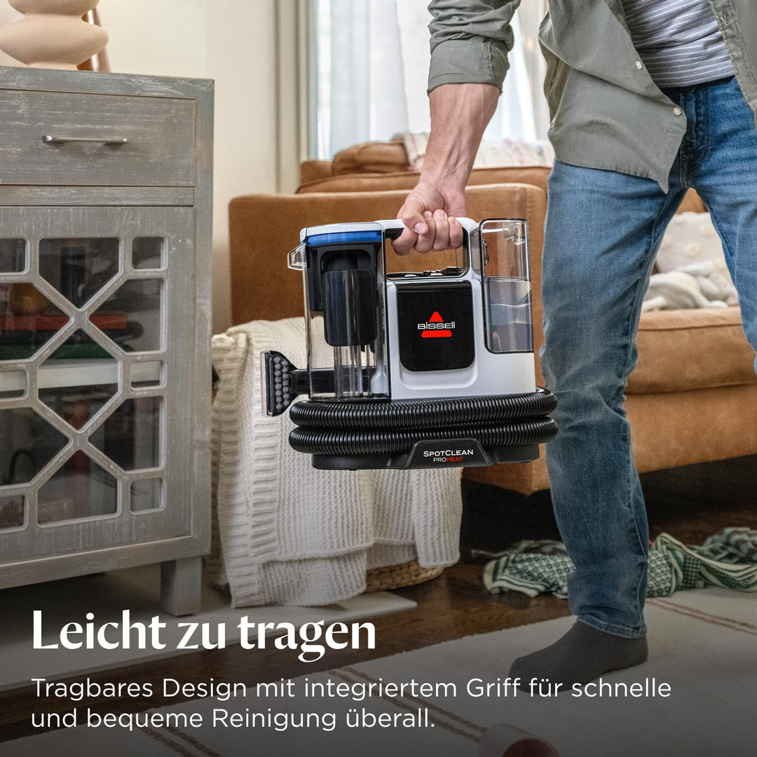 BISSELL SpotClean ProHeat Advanced Teppichreiniger und Polsterreiniger Gerät, Nasssauger und Waschsa
