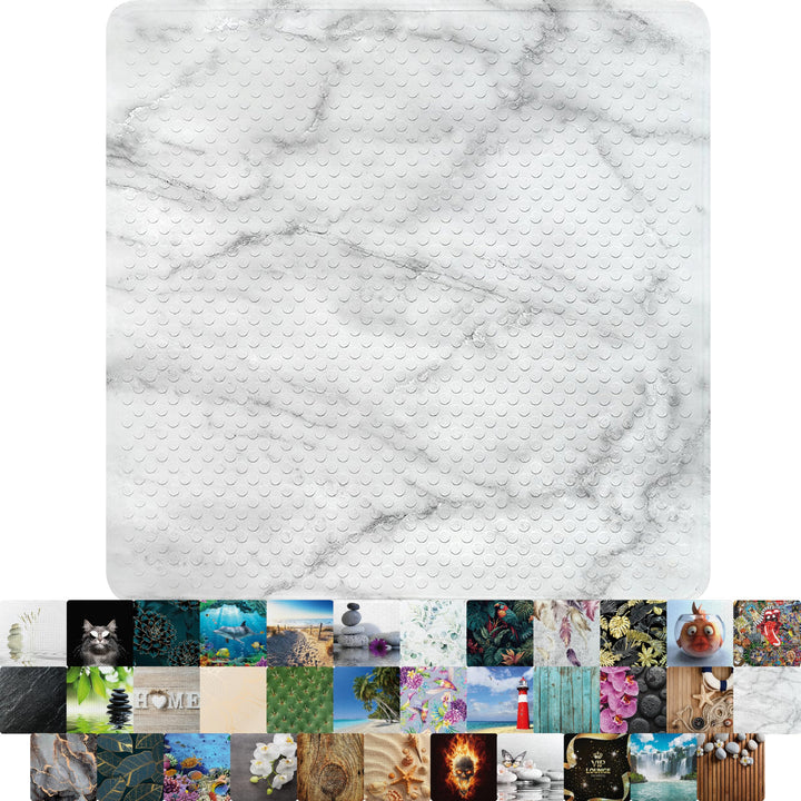 Sanilo Badematte 53 x 53 cm, rutschfeste Duschmatte für Dusche und Badewanne, Antirutschmatte maschi