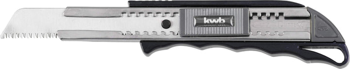 KWB Cuttermesser mit Japansäge 17118 (Autolock-Funktion, auch für handelsübliche 18 mm Klingen, Edel