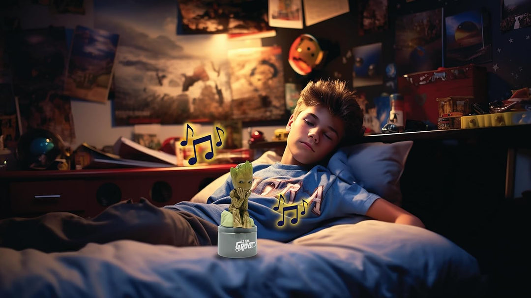 Lexibook, Marvel Guardians of The Galaxy, Groot Nachtlicht mit Lautsprecher für Kinderzimmer, weiche