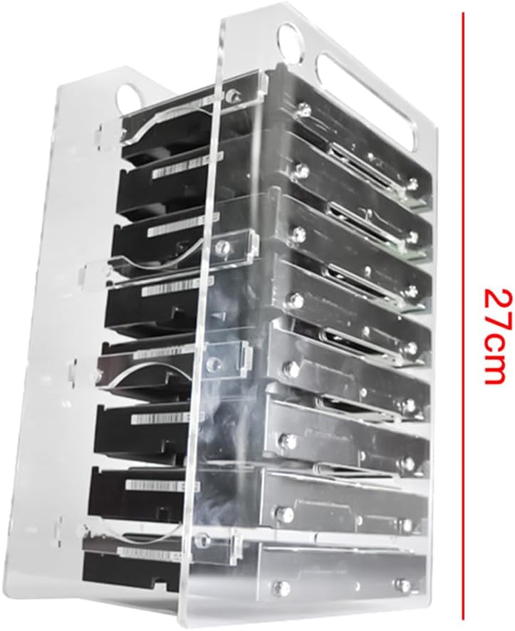 Ausi DIY-Festplatten-Rack 3,5-Zoll-Speichergehäuse für die Speichererweiterung von BTC-Mining-Comput