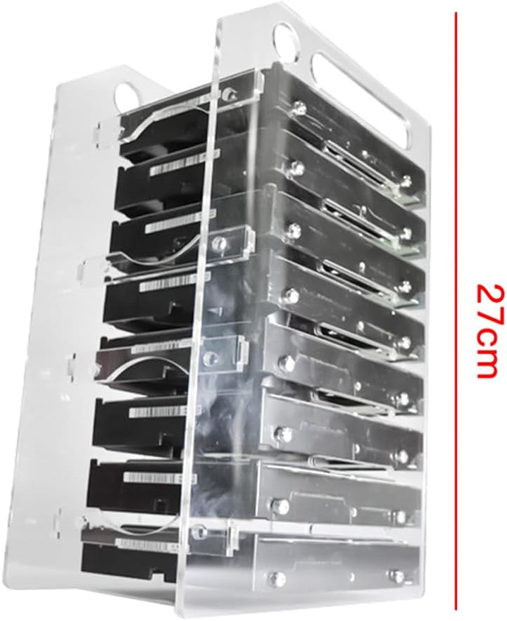 Ausi DIY-Festplatten-Rack 3,5-Zoll-Speichergehäuse für die Speichererweiterung von BTC-Mining-Comput