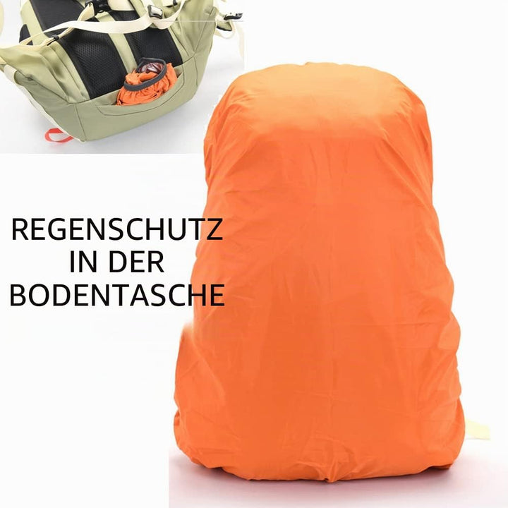 Bseash 40L Leichter wasserdichter Wanderrucksack mit Regenschutz, Outdoor Sport Reise Tagesrucksack