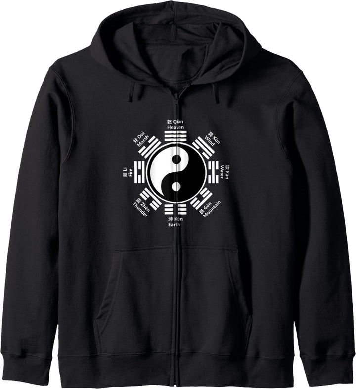 Yin Yang Tai Chi Bagua Feng Shui Geschenk Chinesisches Zen Kapuzenjacke