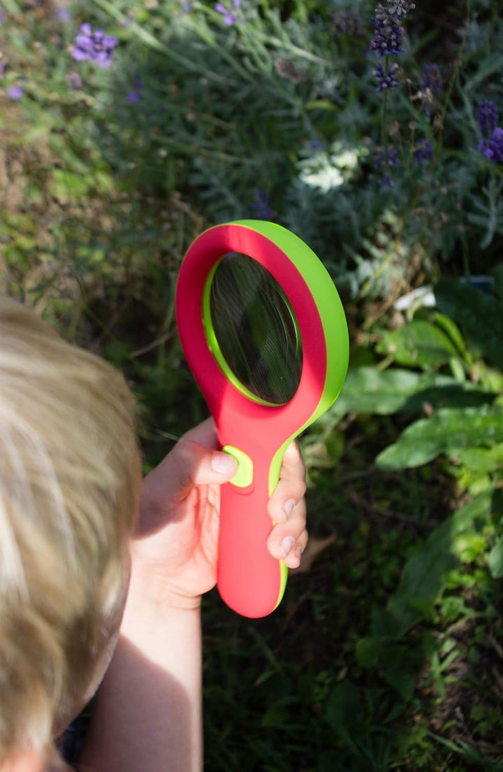 moses. Krabbelkäfer Lichtlupe, Lupe mit Licht für Kinder ab 3 Jahren, Mit 3 LEDs (Packung mit 2) ['R