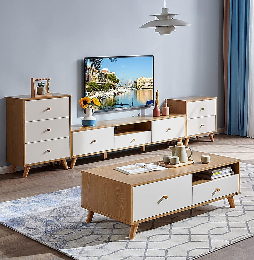 Qrity Möbelfuss Holz, 4 Stück 40cm Holzfüsse Möbelfüsse Sofafüsse mit Montageplatten & Schrauben für