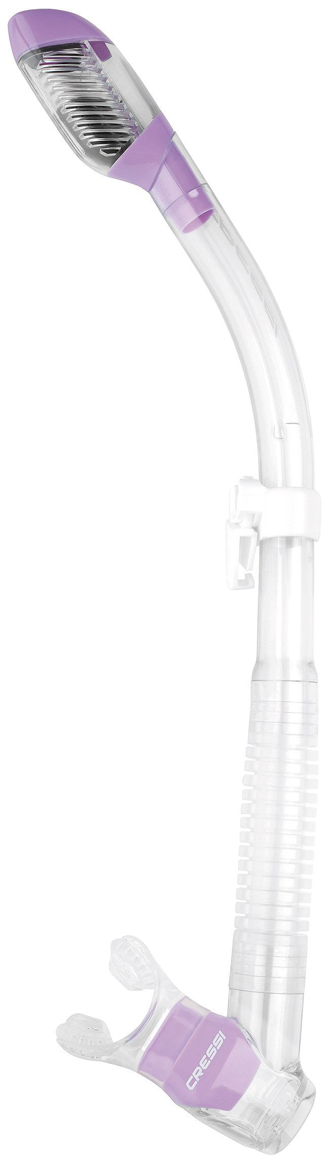 Cressi Tauchschnorchel für Erwachsene mit Spritzschutz und oberem Ventil - Supernova Dry: Designed i