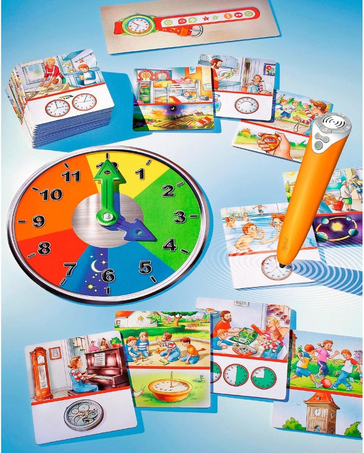 Ravensburger tiptoi Lernspiel Rund um die Uhr - 00736 / Spielend einfach die Uhr lesen und verstehen