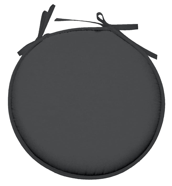 LOVELY CASA CU4689002GAL-R Nelson Gal rund 40 cm 100PE 100% Baumwolle, Baumwolle, anthrazit, 40 x 40