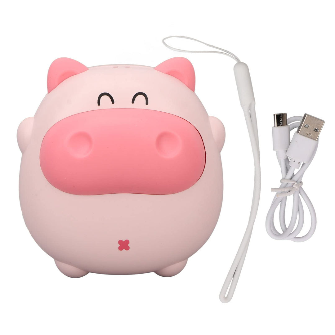 Niedlicher Schweine-Handwärmer, USB-Handwärmer mit Licht, Wiederaufladbarer Handwärmer, Elektrischer