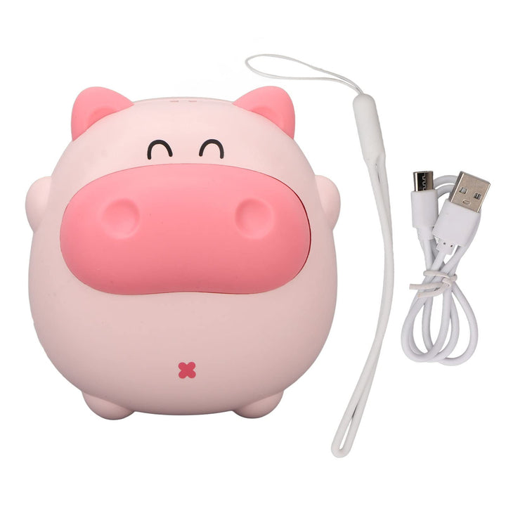 Niedlicher Schweine-Handwärmer, USB-Handwärmer mit Licht, Wiederaufladbarer Handwärmer, Elektrischer