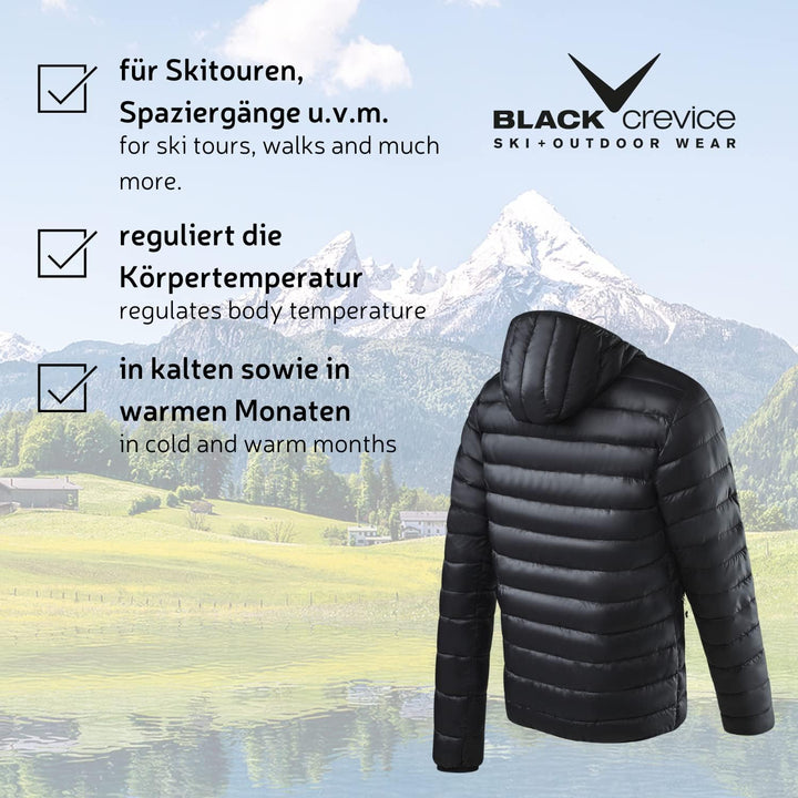 Black Crevice Herren Steppjacke I leichte Steppjacke in verschiedenen Farben & Grössen I wind- & was