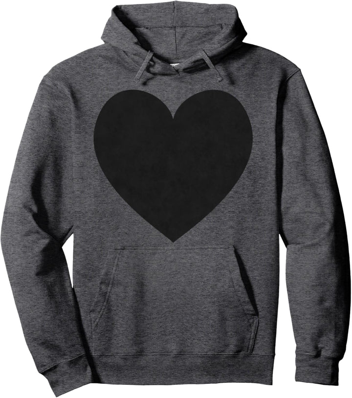 Schwarzes Herz Grunge Goth Gothic Ästhetik Pullover Hoodie