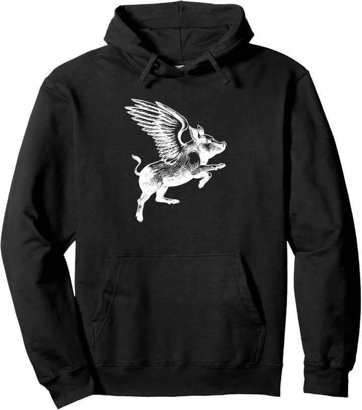 Liebe wenn Schweine fliegen fliegen geflügeltes Schwein Pullover Hoodie