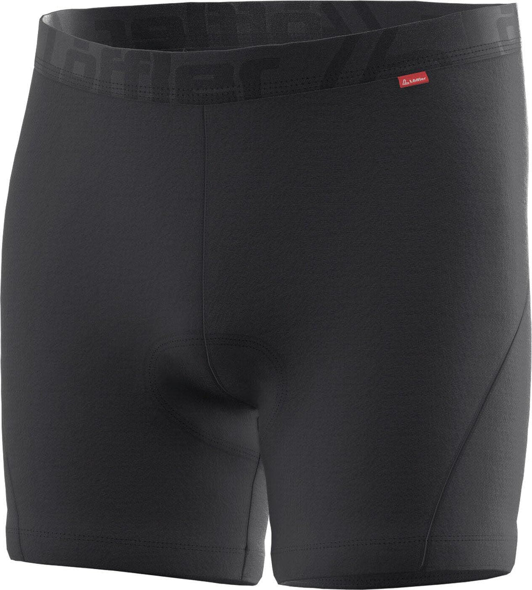 LÖFFLER Herren Elastic 2.0 Unterhose mit Sitzpolster Radhose Bike Shorts Schwarz 46, Schwarz 46