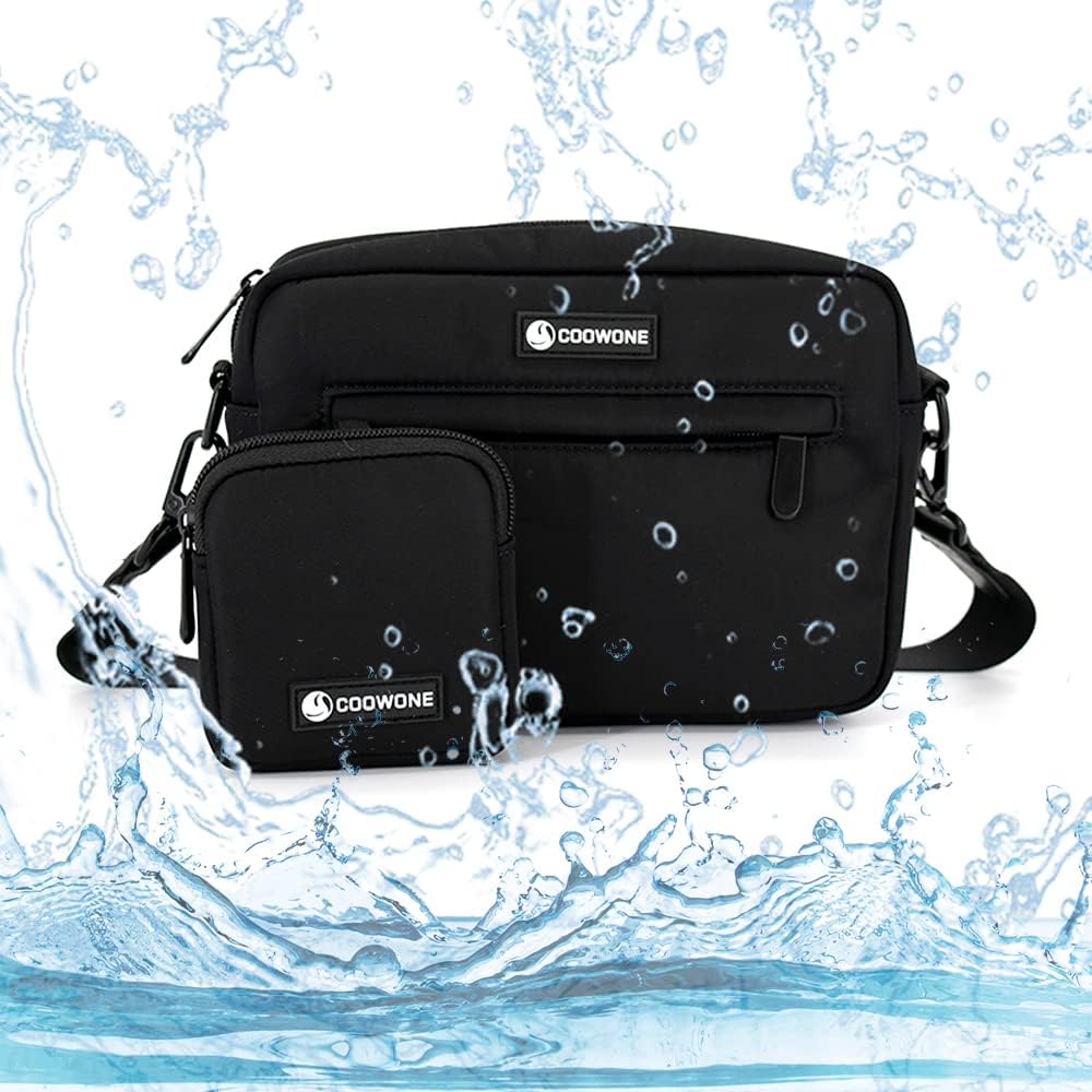 COOWONE wasserdichte Leckerlibeutel für Hunde, Dog Walking Bag, integrierter Kotbeutelspender, verst